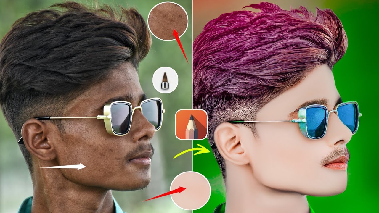 FACE SMOOTH AND FACE WHITE⚪ KAISE KARE IN SKETCHBOOK ME || NEW TRICK 2024 || SKETCHBOOK FACE SMOOTH