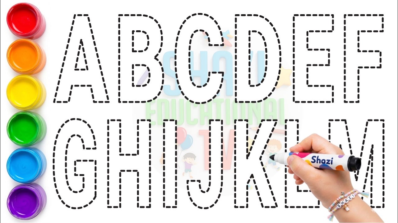 Learn Lowercase Letters a-m | Alphabet Tracing and Coloring for Kids ...