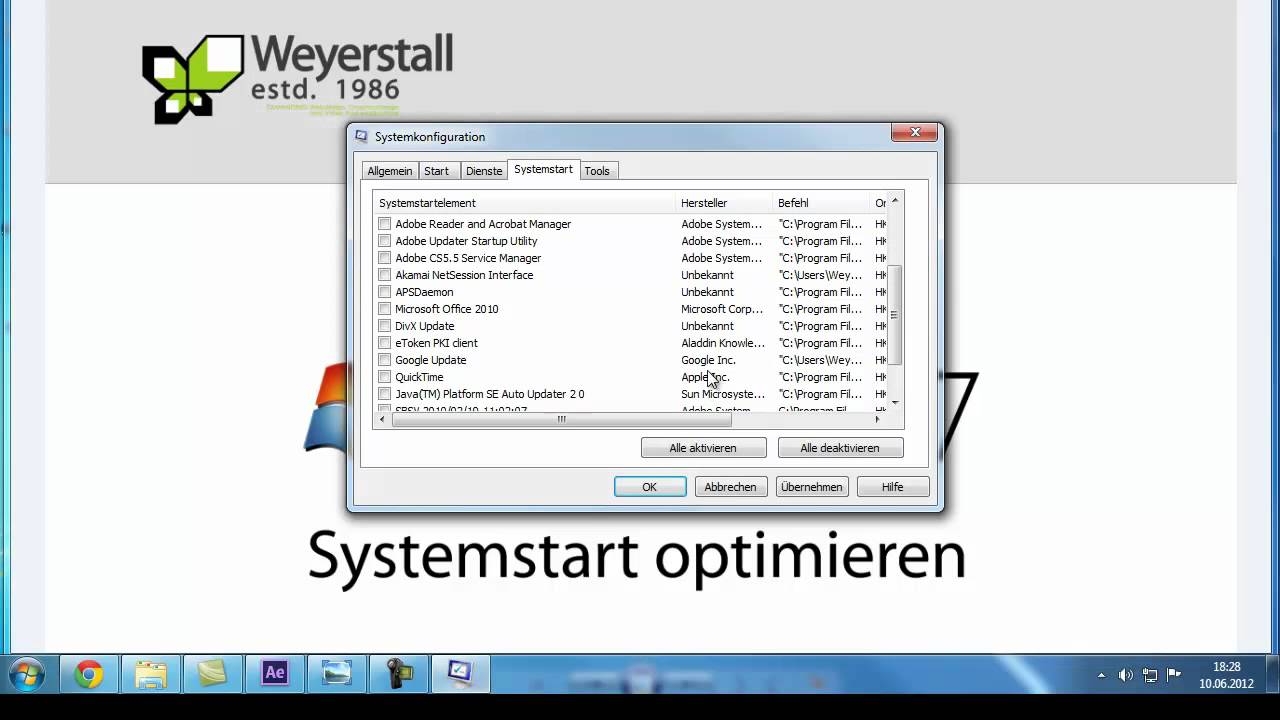 Ein Patch Verhindert Den Systemstart Windows 7 Windows 7 Start beschleunigen - Systemstart optimieren - YouTube