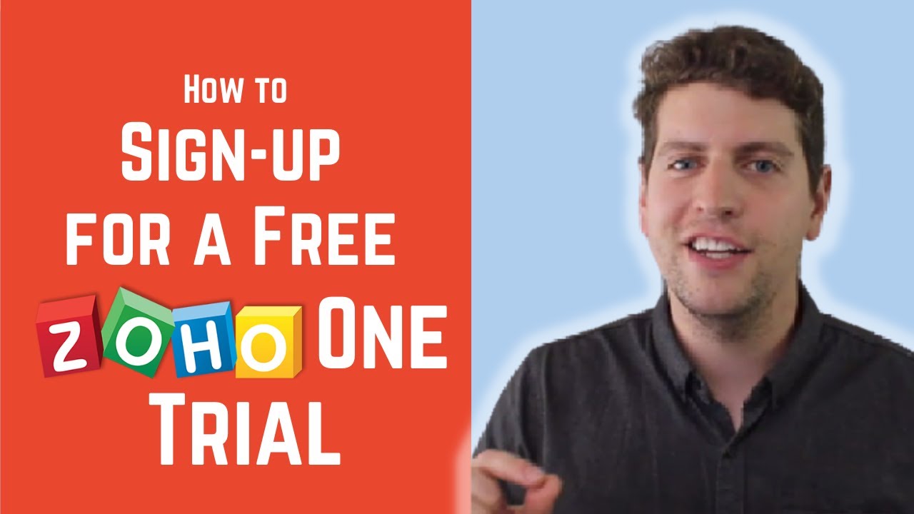 How to Sign-up for a Free Zoho One Trial. - YouTube