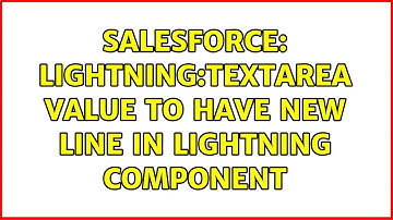 Salesforce: Lightning:Textarea value to have new line in Lightning Component