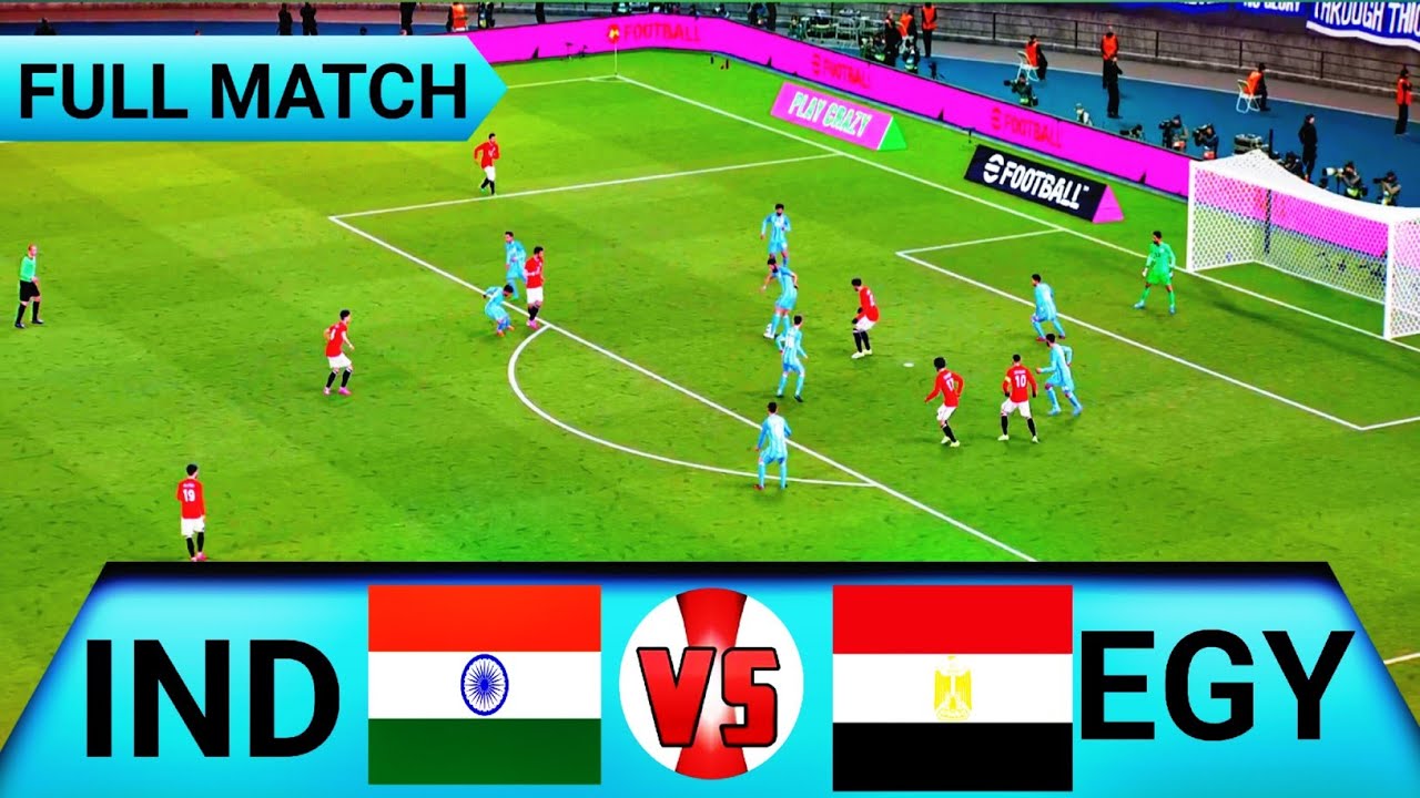 🇮🇳 INDIA vs EGYPT 🇪🇬 | 21 Feb 2026 - International Football Match | eFootball (4K) Gameplay 