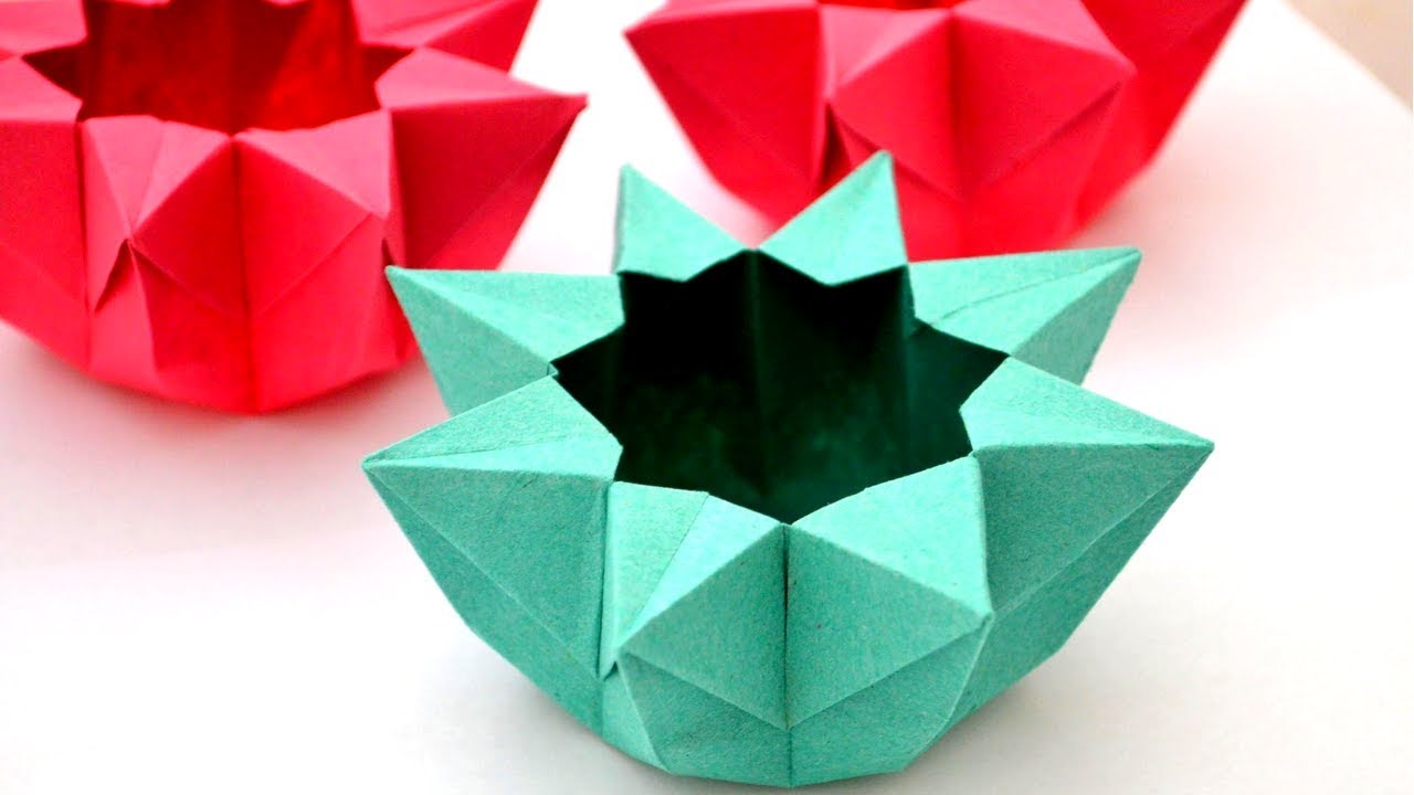 Hexagon Shape Paper Bowl Making In Tamil Paper Craft In Tamil Tamil Crafts