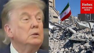 Trump Shares Update On Iran War Peace Talks: 'Right Now, They're Talking To Us About Making A Deal'