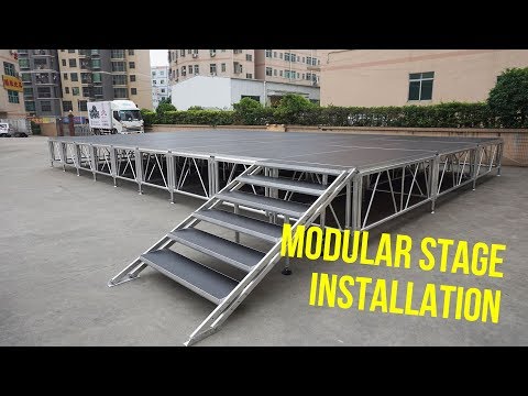 Aluminum Stage/Mobile Stage/Event Portable Stage System TourGo