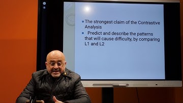 Pr.Abdelaziz Kesbi - English Studies - S5 - Applied Linguistics - Contrastive Analysis