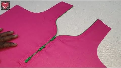 Creative Neck Design using Foam Buttons and Dori Piping