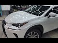 Lexus NX - бронирование основных зон риска передней части авто