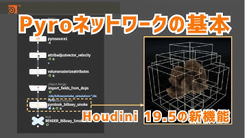 2. どのシュミレーションにも共通するネットワーク構築を学ぼう！【Houdini 19.5 Pyro Seminar 初級編】