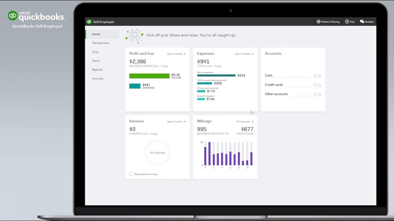 Quickbooks Self Employed Chart Of Accounts