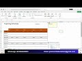 Exp22_Excel_Ch12_CumulativeAssessment_Teaching_Schedule | Exp22 Excel Ch12 CumulativeAssessment