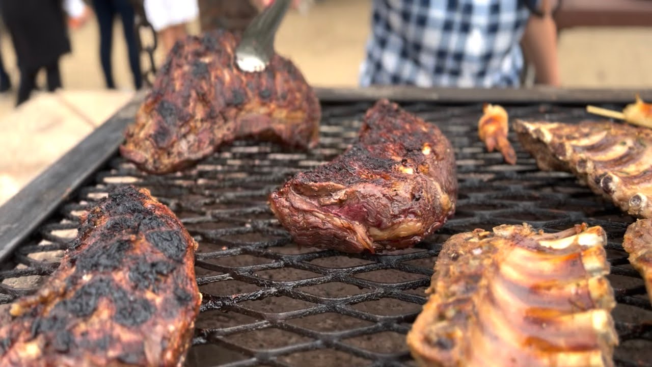 Ultimate Park BBQ: Tri-Tip, Baby Back Ribs & Wings on Santa Maria Grill