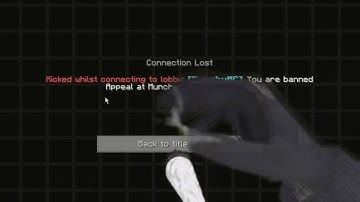 Banned on MunchyMC :((