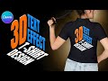 Canva Typography 3D Cube Text Effect for T-Shirt Design