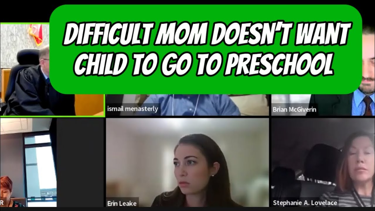 Difficult Mom Doesn’t Want To Allow Child To Go To Preschool #familycourtplaylist