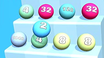 Ball Ladder 2048 ! All Levels Gameplay (19-23) android, ios
