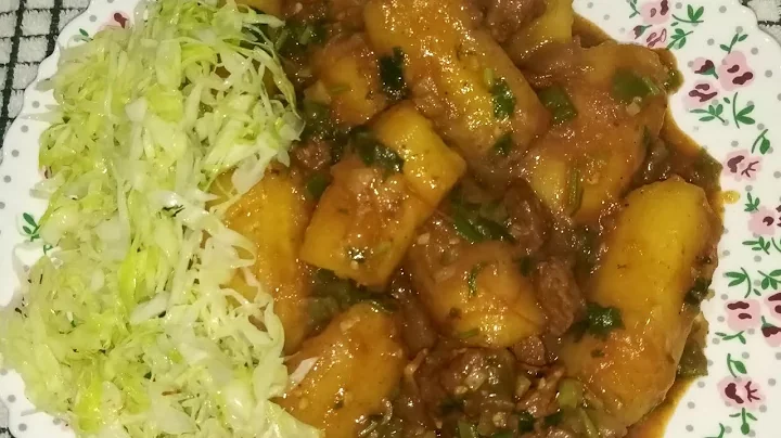 How to Make Matoke stew (Green banana Stew)