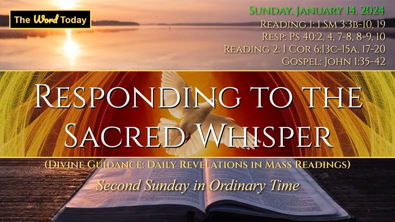 Responding to the Sacred Whisper Divine Guidance January 14, 2024 YouTube