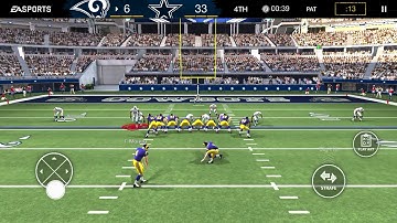 How to block a field goal in madden mobile *just do that and u can block it*