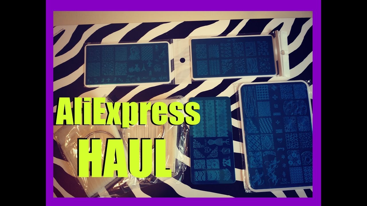 AliExpress Haul - UR Beautiful Stamping Plates || LaShenny21Nails