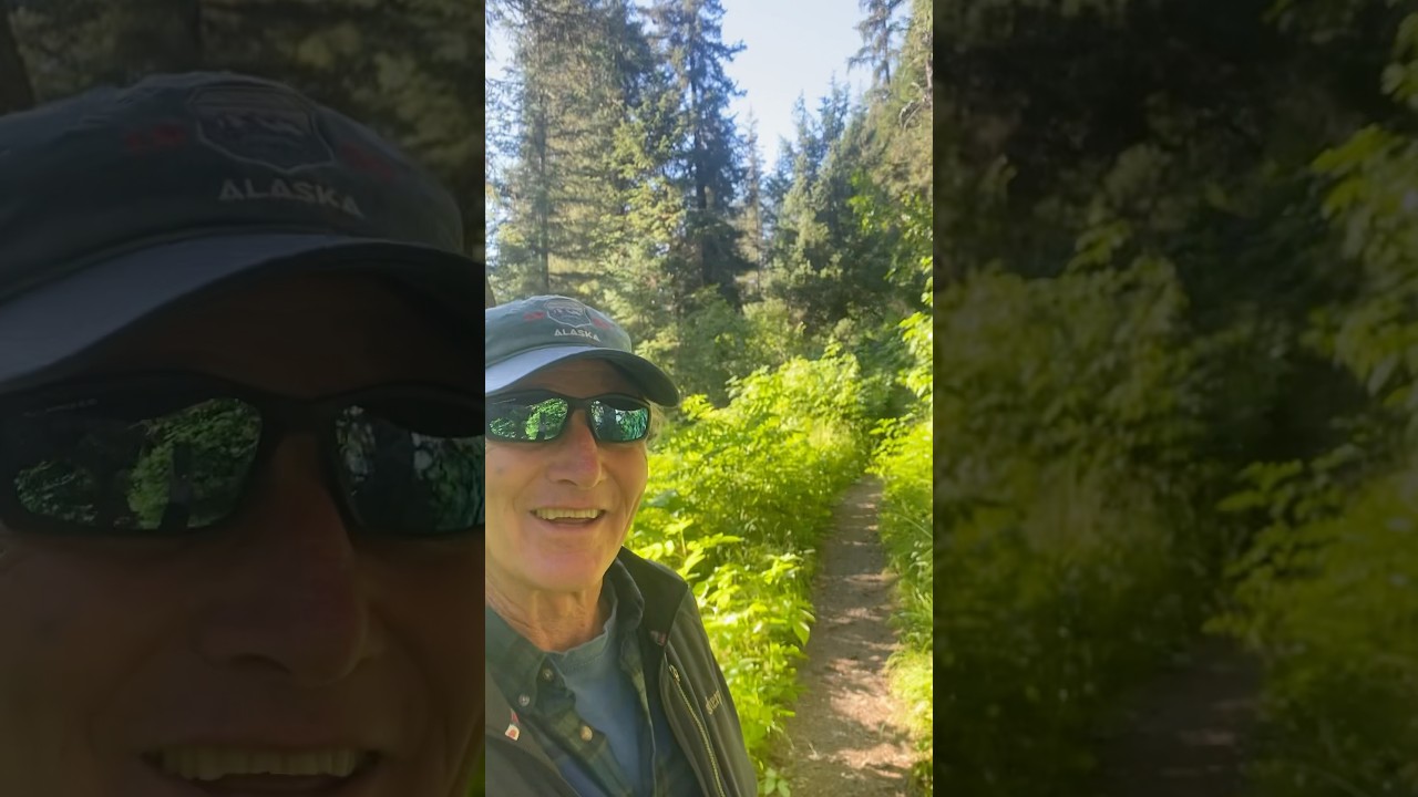 Hiking adventure by Exit Glacier, Seward, Alaska on the look out for bears and moose!