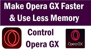 How to limit RAM Usage in Opera GX | How to Make opera Gx Faster and Use less memory | #Ramlimiter