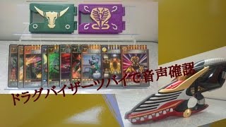 ドラグバイザーツバイで音声確認【アドベントカード　ゾルダ＆王蛇編】 Kamen Rider  가면라이더 假面骑士