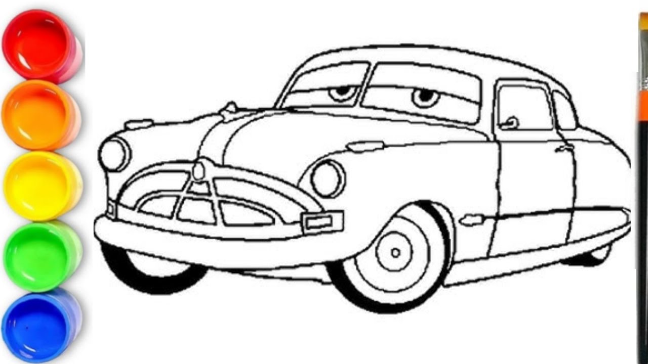 How to Draw Doc Hudson Step by Step | Disney Pixar Cars