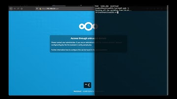 Nextcloud access through untrusted domain