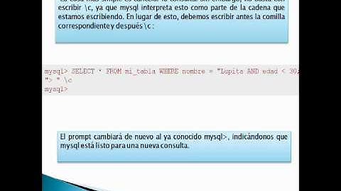 MySQL (Expresiones regulares)