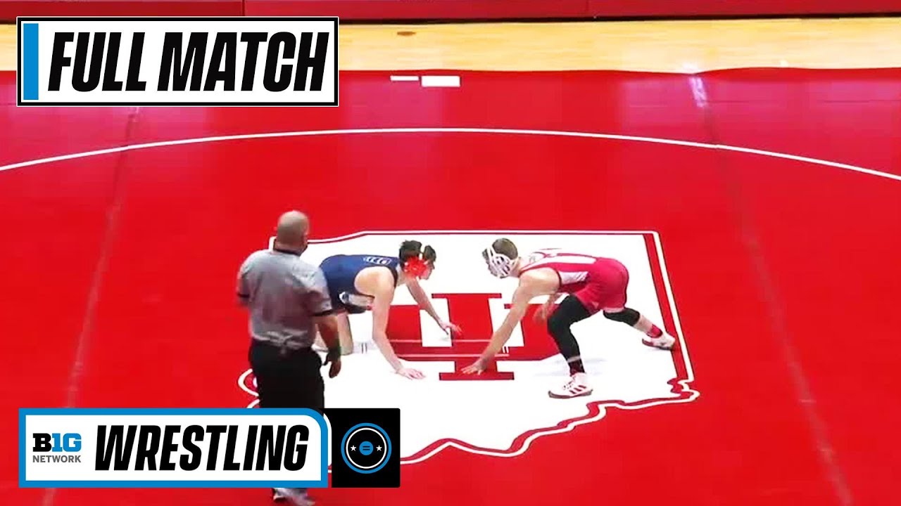 125 LBS: #16 Justin Cardani (Illinois) vs. #8 Brock Hudkins (Indiana) | 2021 B1G Wrestling