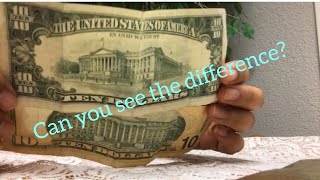 10 dollar bill (1993 series) and 10 dollar bill 2013 series