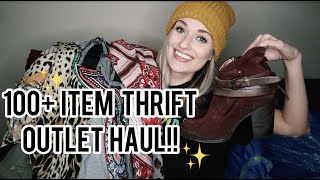 EPIC 100+ Item Goodwill & Family Thrift Center Outlet Thrift Haul to Resell on Poshmark!!