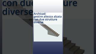 Dividi la struttura della scala così #archicad #tutorial