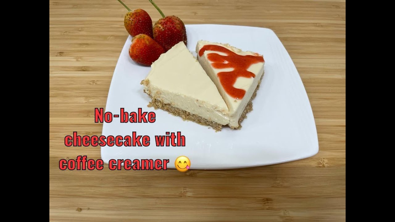 Nobake cheesecake with coffee mate/coffee creamer only using 6