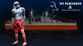 University of arizona wildcats will wear special uniforms to
recognize, remember and honor the memory u.s.s. its officers
crewmen,...