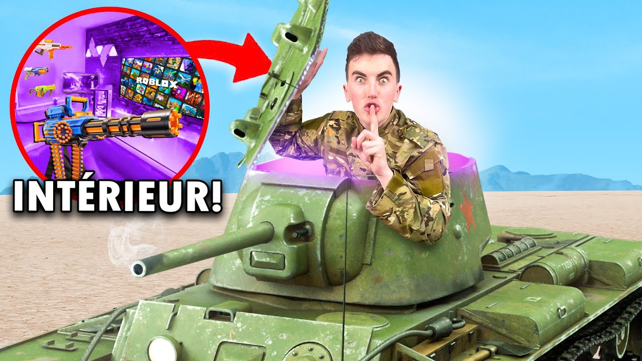 J'ai Construit Une BASE SECRÈTE GAMING Dans Mon TANK