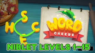 Word Cheese - Word Game Niblet Levels 1 - 15 Answers screenshot 5