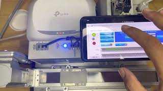 Webvisu Servo Festo EMME-CMMT controlled by CPX-E-CEC-M1 via EtherCat from smartphone (2)