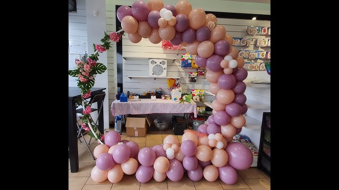 Technique pour réaliser un arc en ciel de ballons