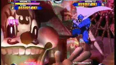 MvC2 Online (360): Brett (MSP) vs ComboMaster7 (Mag/Psy/OR) 47 .:3.2.10:.