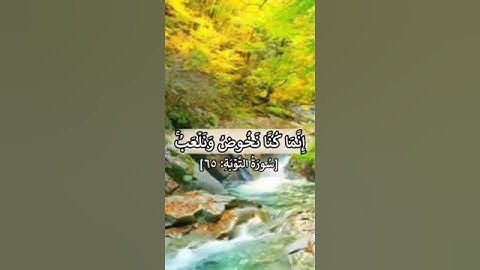 سوره التوبه آيه 65 بصوت الشيخ ياسر الدوسري ❤️