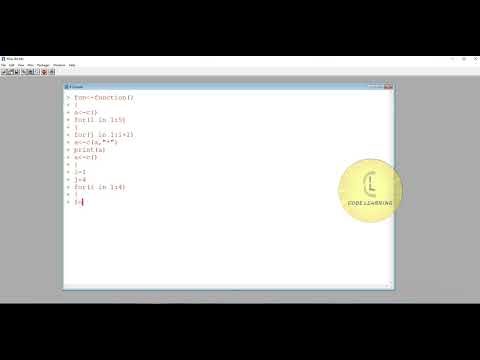 R | Printing pattern #22 | CodeLearning