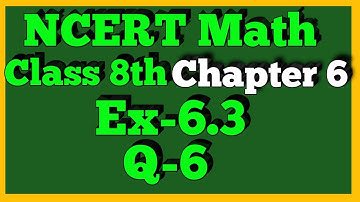 Q 6-Ex 6.3-Square and Square Roots-NCERT Maths Class 8th-Chapter6