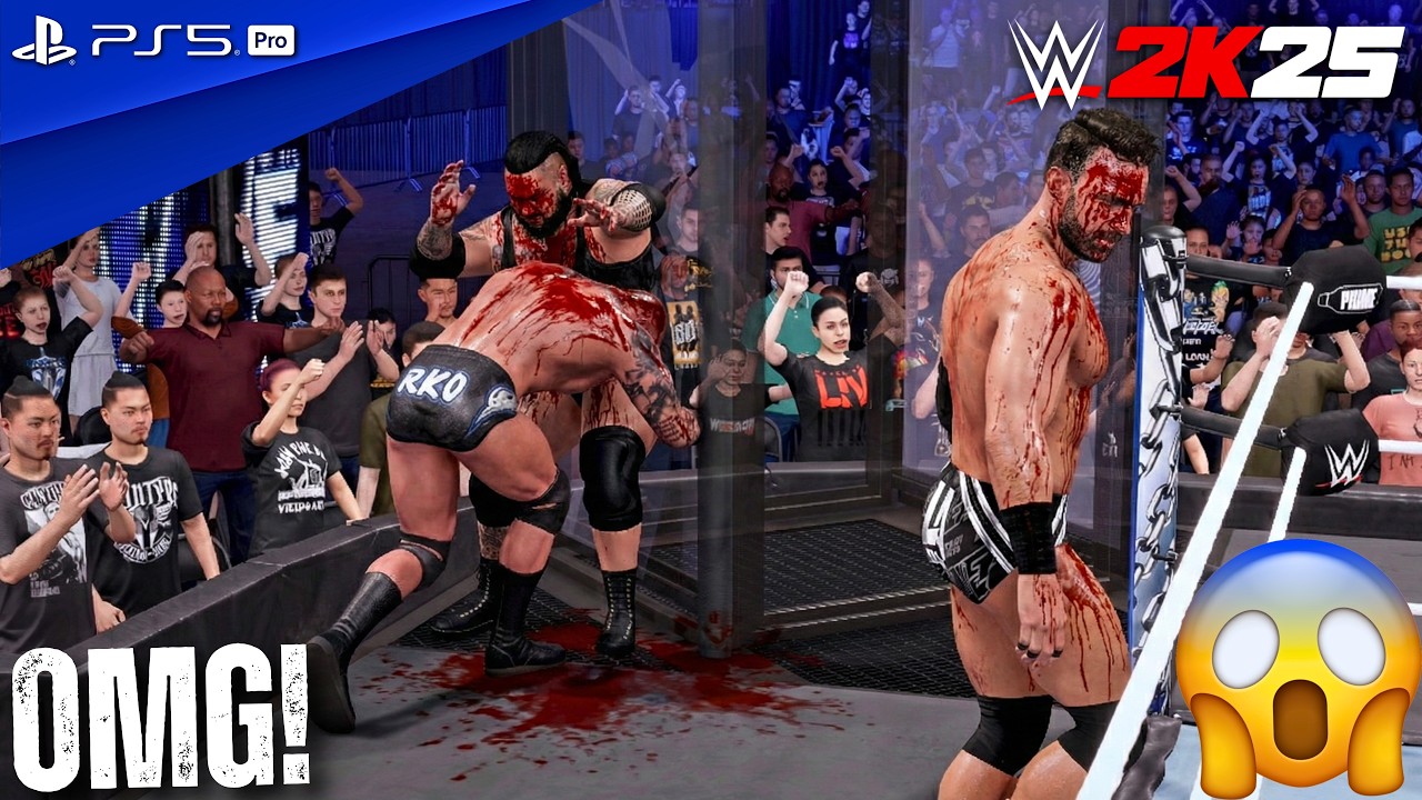 WWE 2K25 - Elimination Chamber Match (Randy v Cody v LA Knight v Bronson v Trick v Je'Von) | 4K