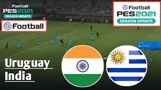 LIVE: India vs Uruguay | FIFA International Friendly (2026) | Efootball Game Simulation screenshot 4
