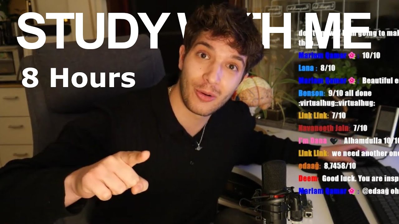 [LIVE🔴] STUDY WITH ME until it's getting dark outside 🌃🌕 - YouTube