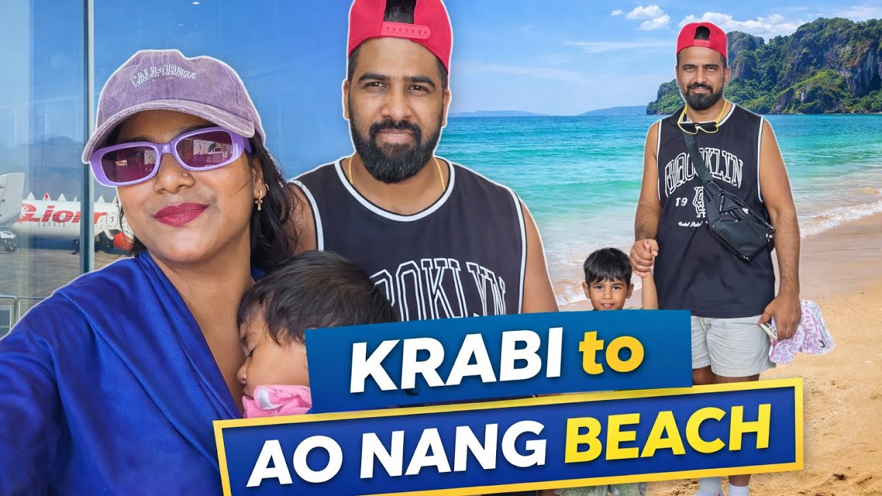 Krabi Airport to Ao Nang Beach with Family 🇹🇭 | Easy Transfer Guide