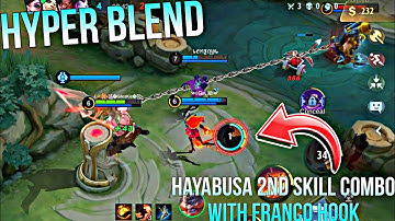 HYPER BLEND FRANCO 🔥 - FRANCO IRON HOOK COMBINED WITH HAYABUSA 2ND SKILL 🔥 - MOBILE LEGENDS