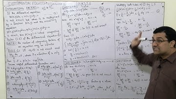 Differential Equations-I (Lecture # 12) Integrating Factor || Rule 1 & 2 to find Integrating Factor
